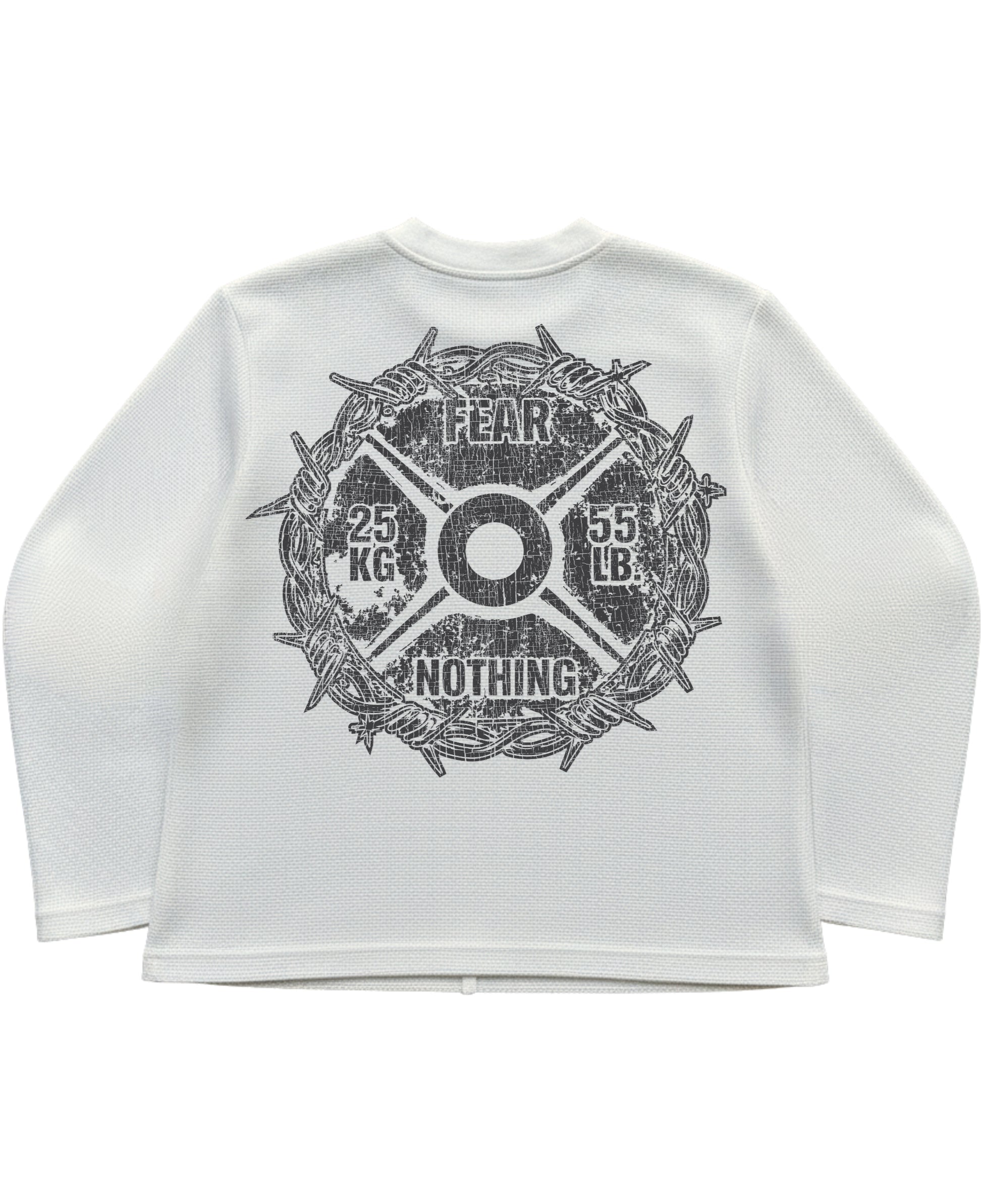 Off White — Barbell Pain Waffle T-Shirt back
