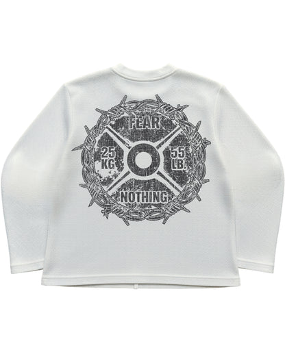 Off White — Barbell Pain Waffle T-Shirt back