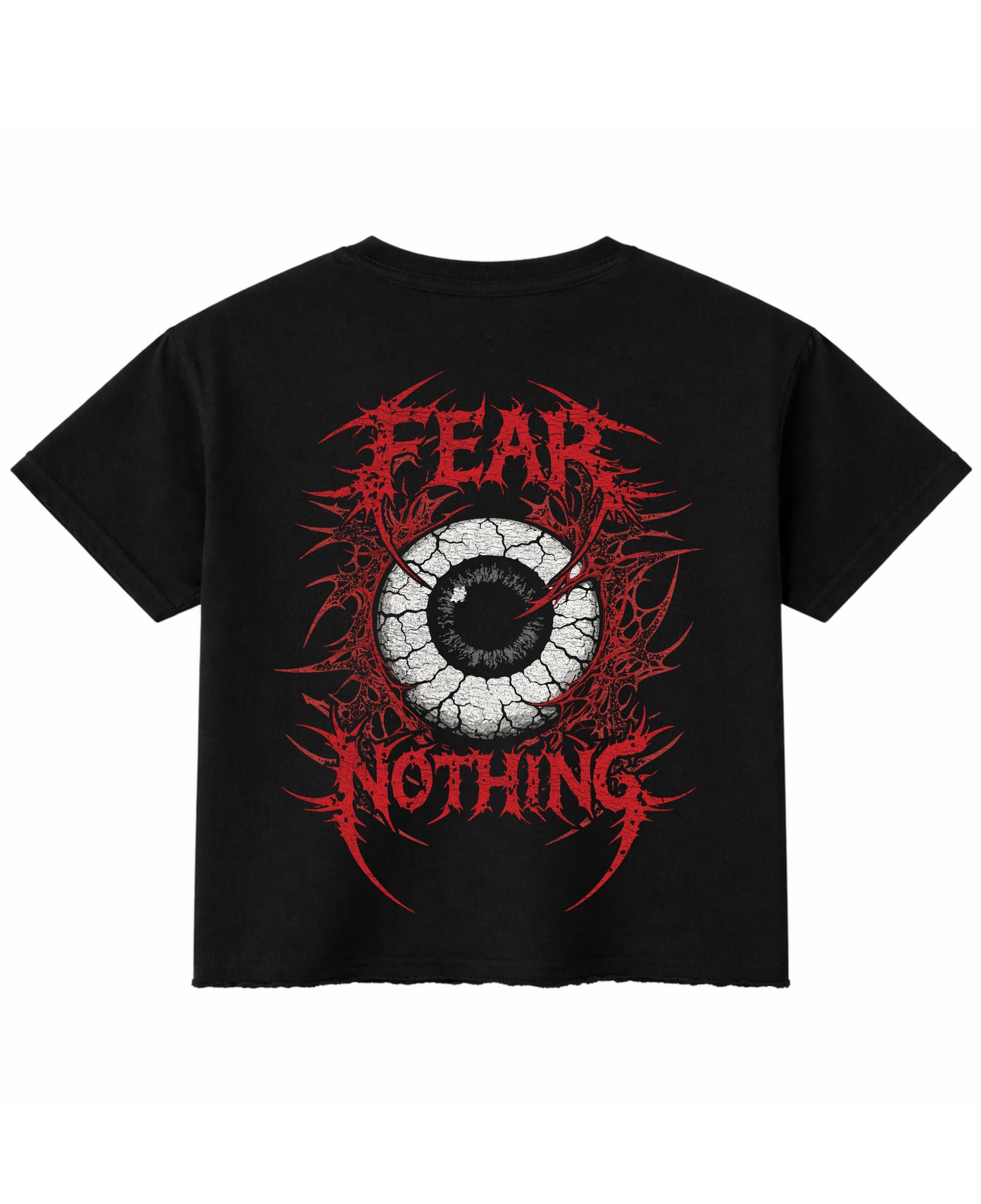 Black Boxy Fit T-shirt Back Design