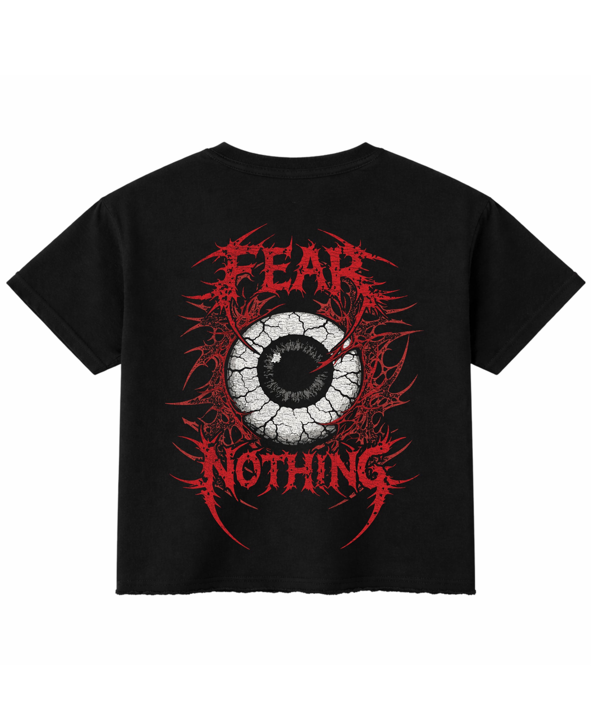 Black Boxy Fit T-shirt Back Design