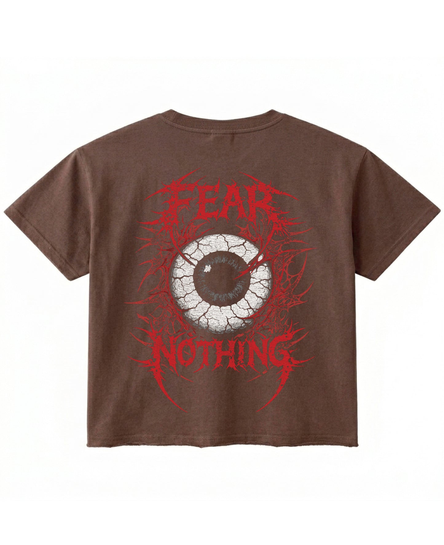Brown Boxy Fit T-shirt Back Design