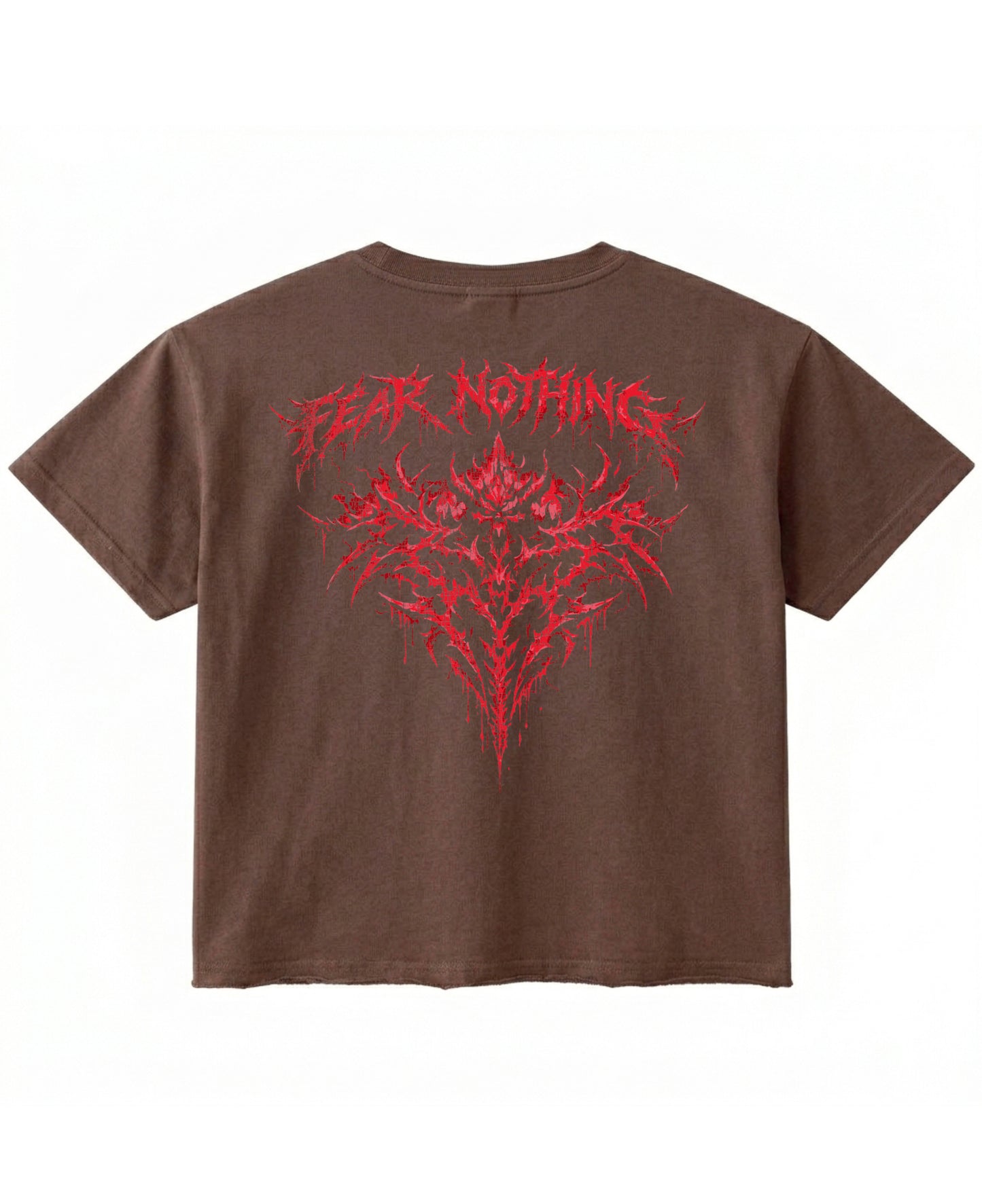 Brown — Fighter's Den T-Shirt back