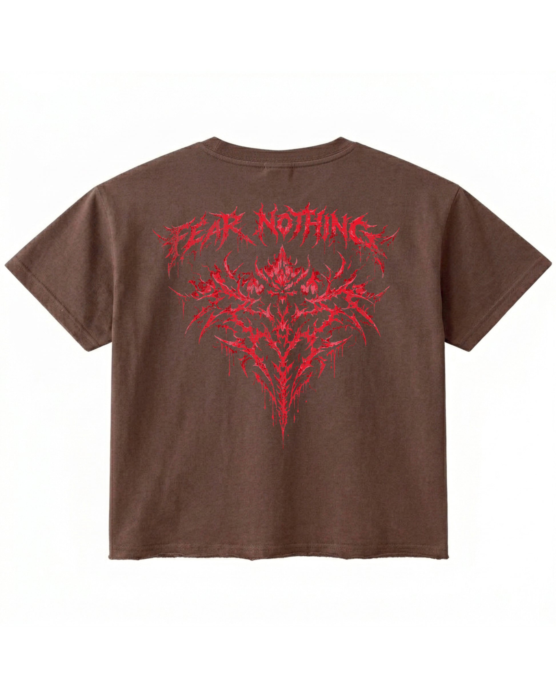 Brown — Fighter's Den T-Shirt back