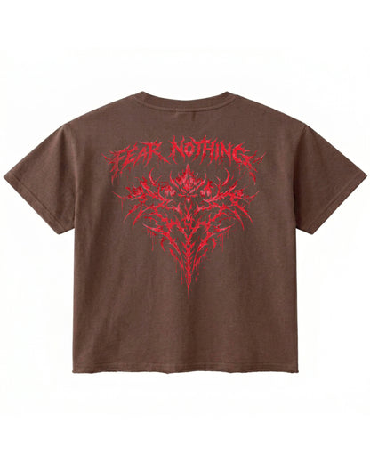 Brown — Fighter's Den T-Shirt back
