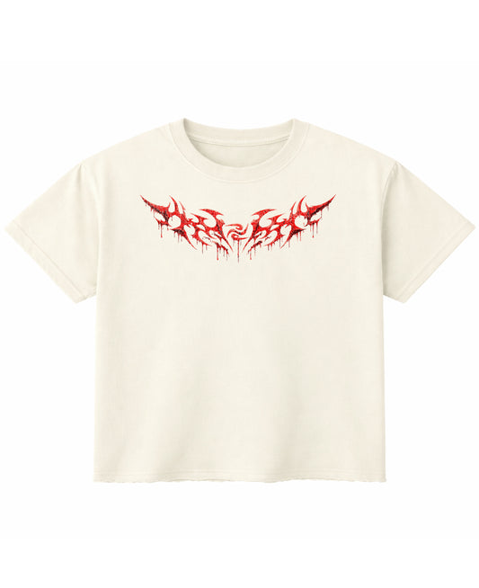 Off White Boxy Fit T-shirt Front Design