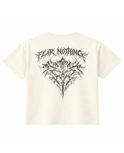Off White Boxy Fit T-shirt Back Design