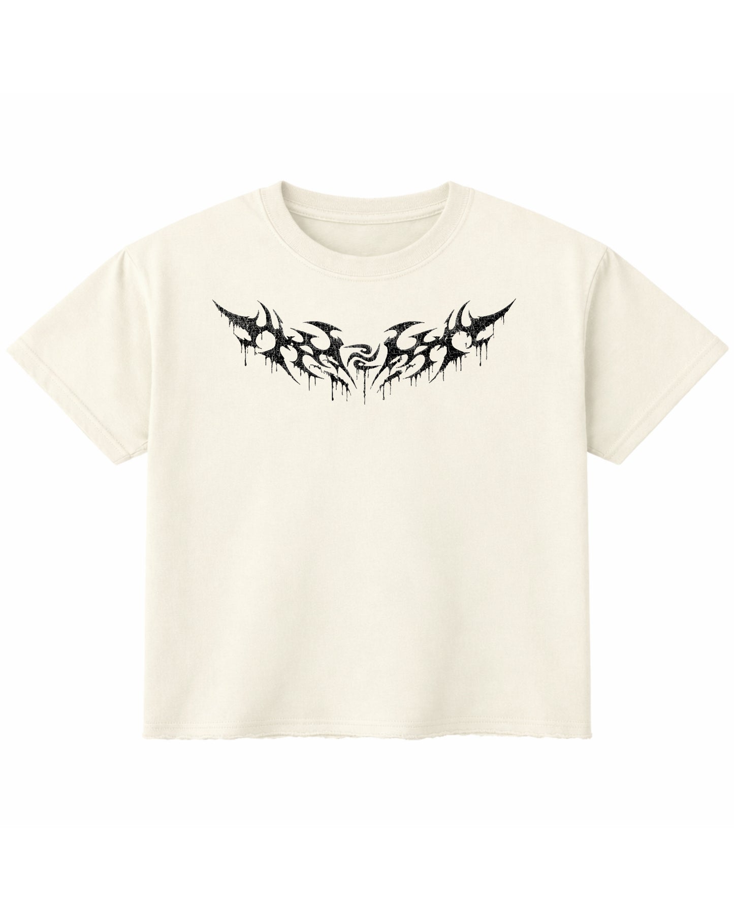 Off White Boxy Fit T-shirt Front Design