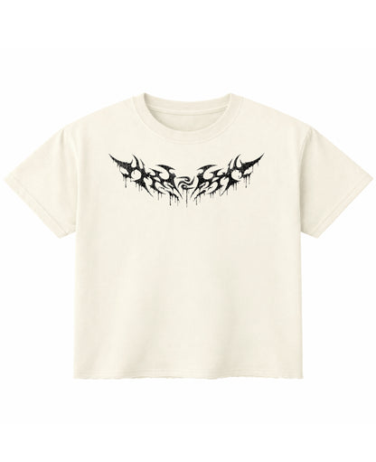 Off White Boxy Fit T-shirt Front Design