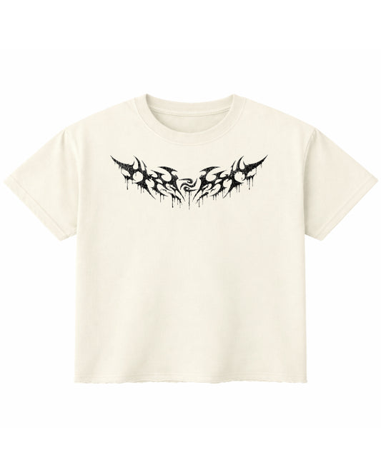 Off White Boxy Fit T-shirt Front Design