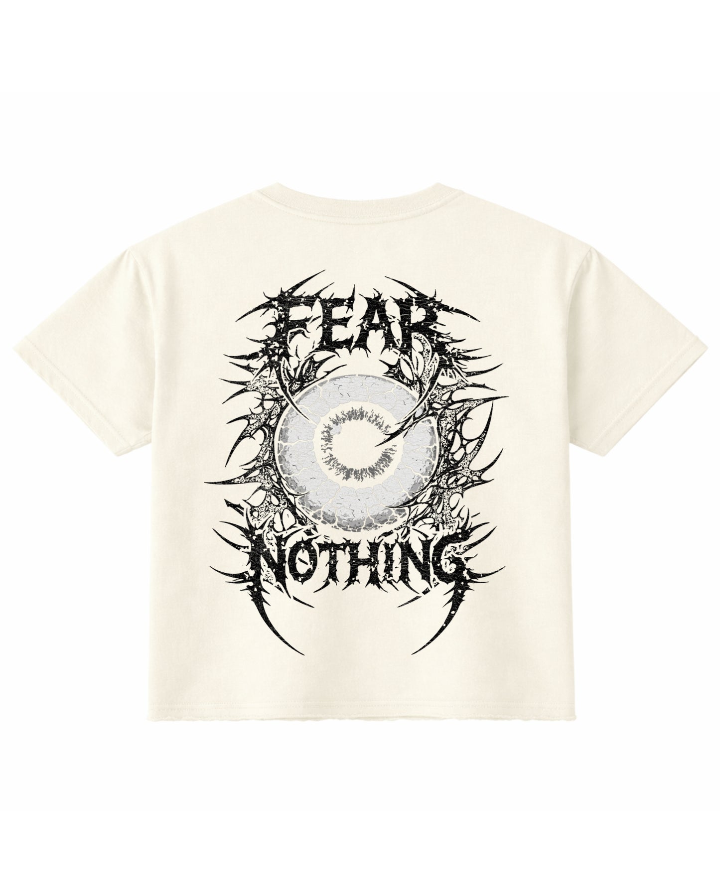 Off White Boxy Fit T-shirt Back Design