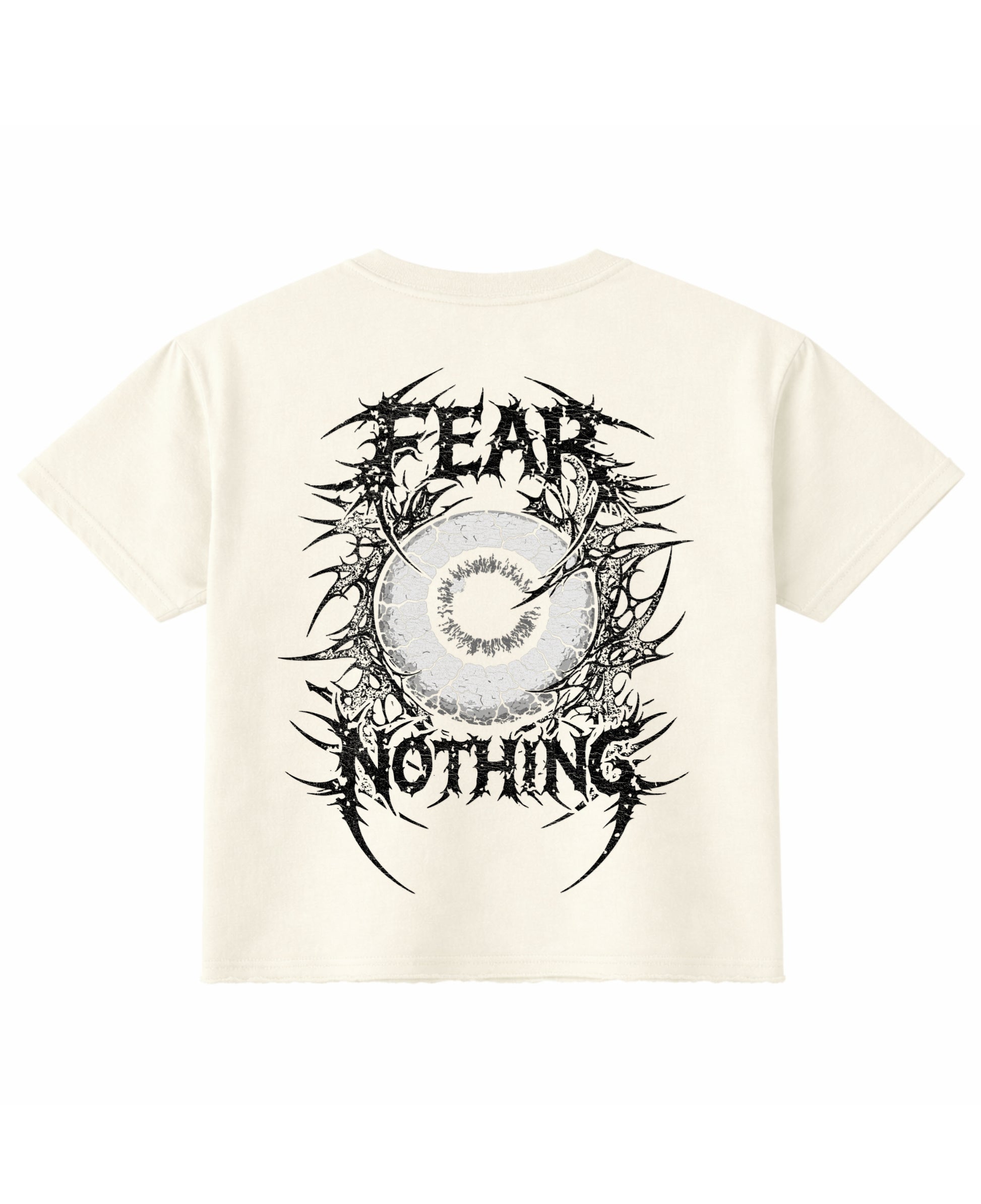 Off White Boxy Fit T-shirt Back Design