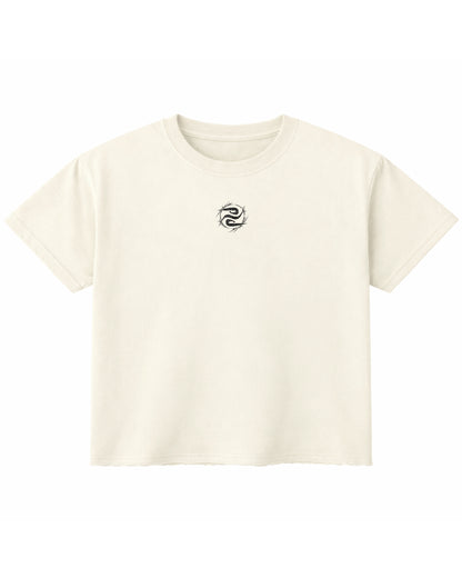 Off White Boxy Fit T-shirt Front Design