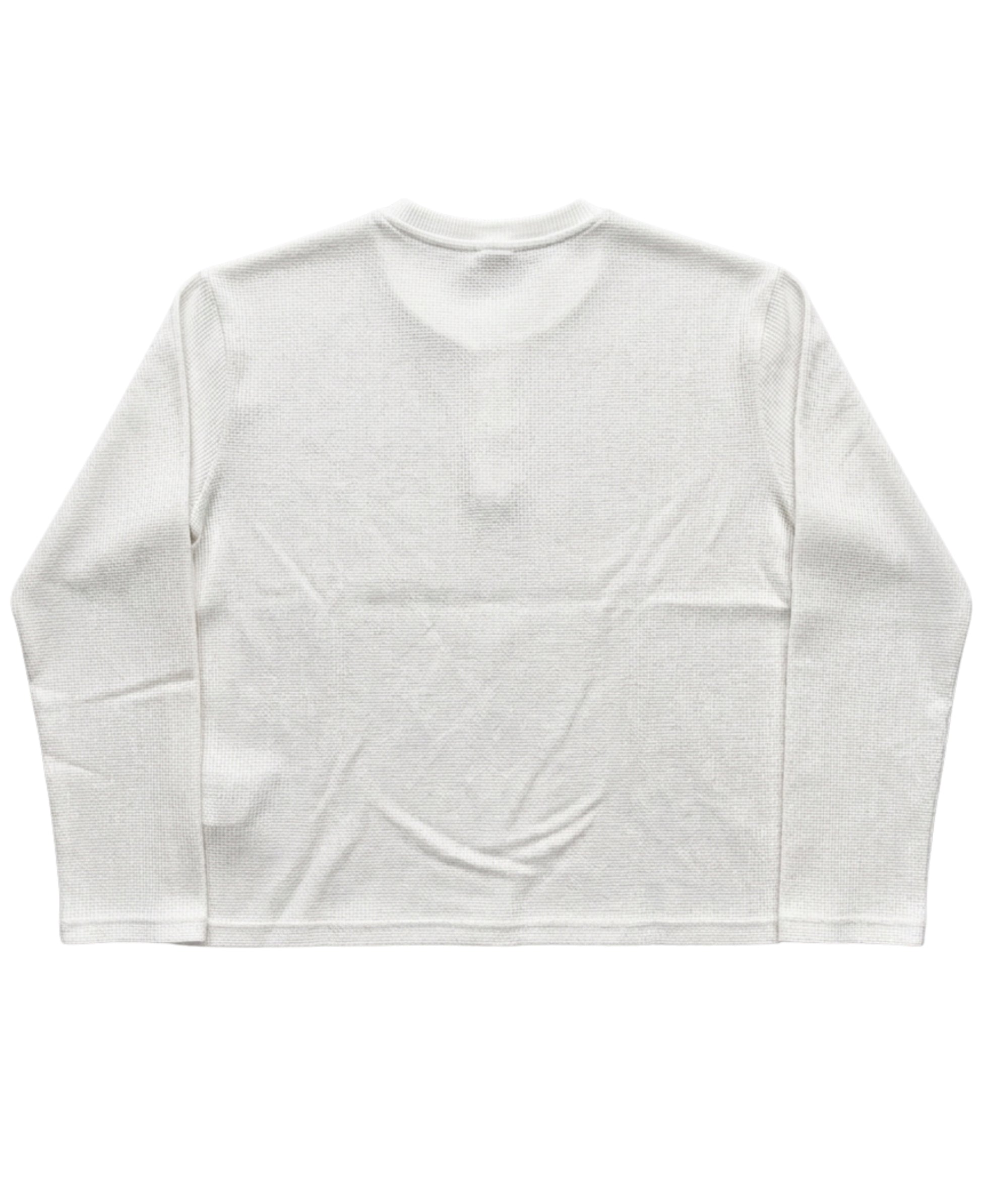 White — Heartless Waffle Henley back