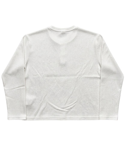 White — Heartless Waffle Henley back