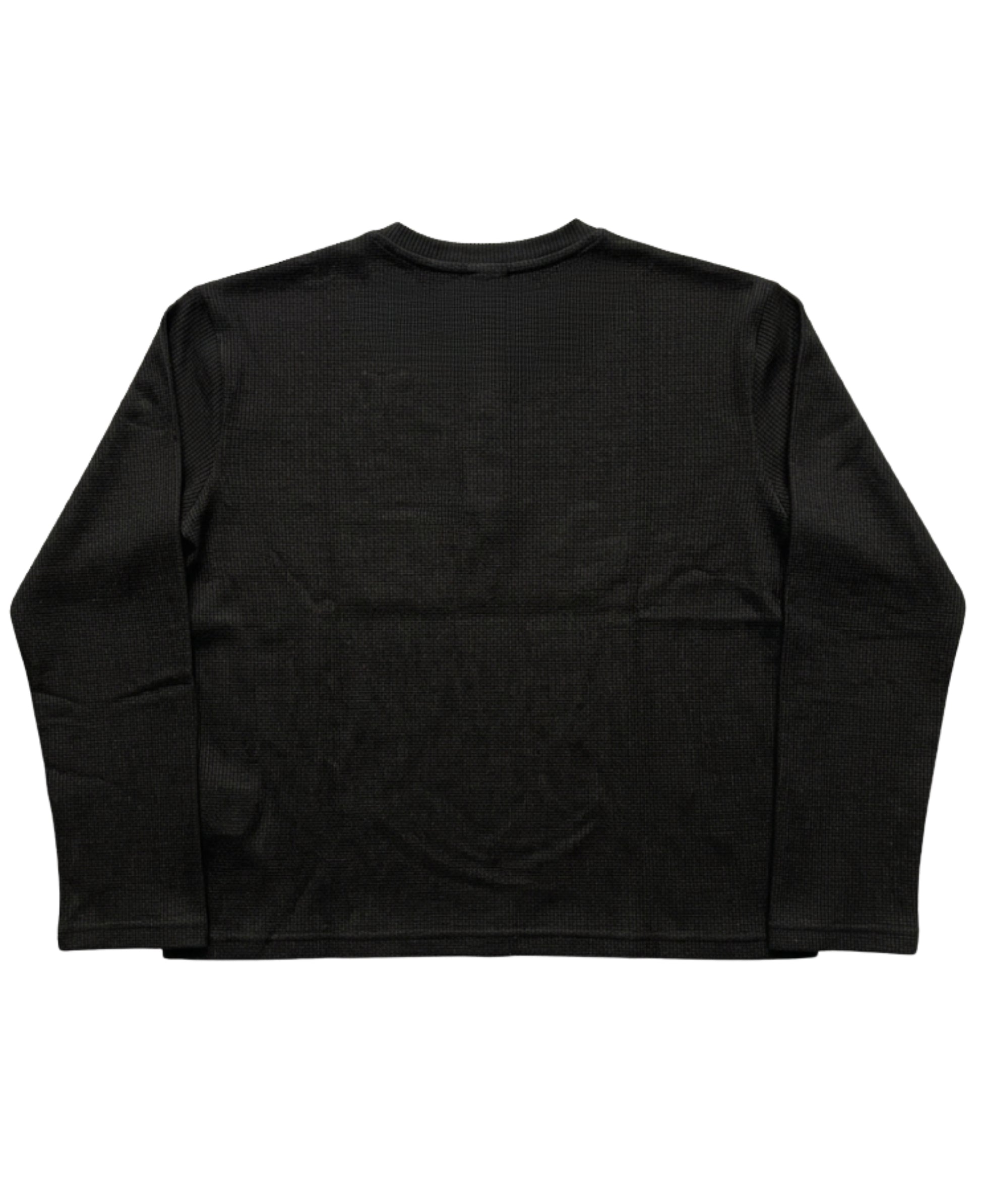 Black — Heartless Waffle Henley back
