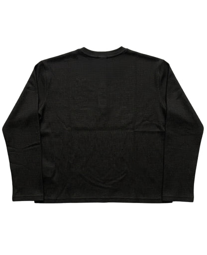 Black — Heartless Waffle Henley back