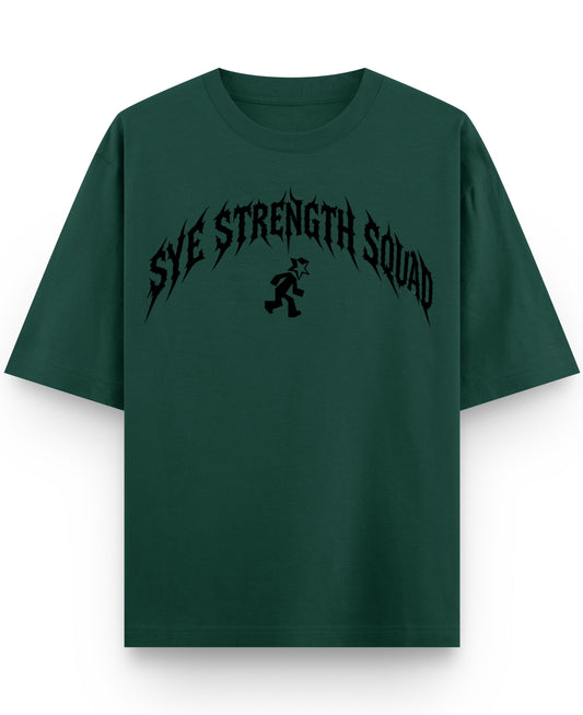 Bottle Green Oversized T-Shirt Front Design