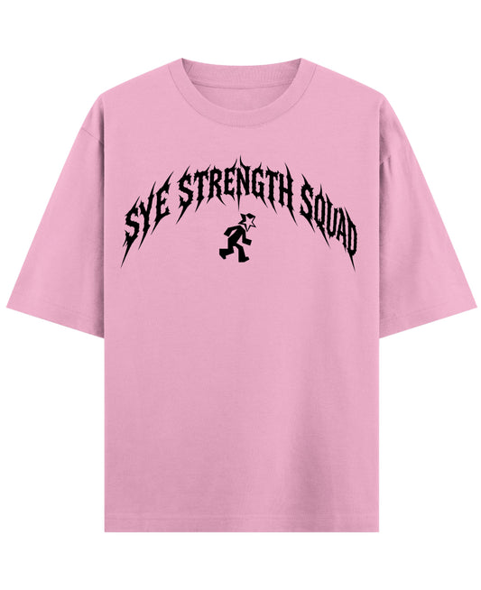 Baby Pink Oversized T-Shirt Front Design