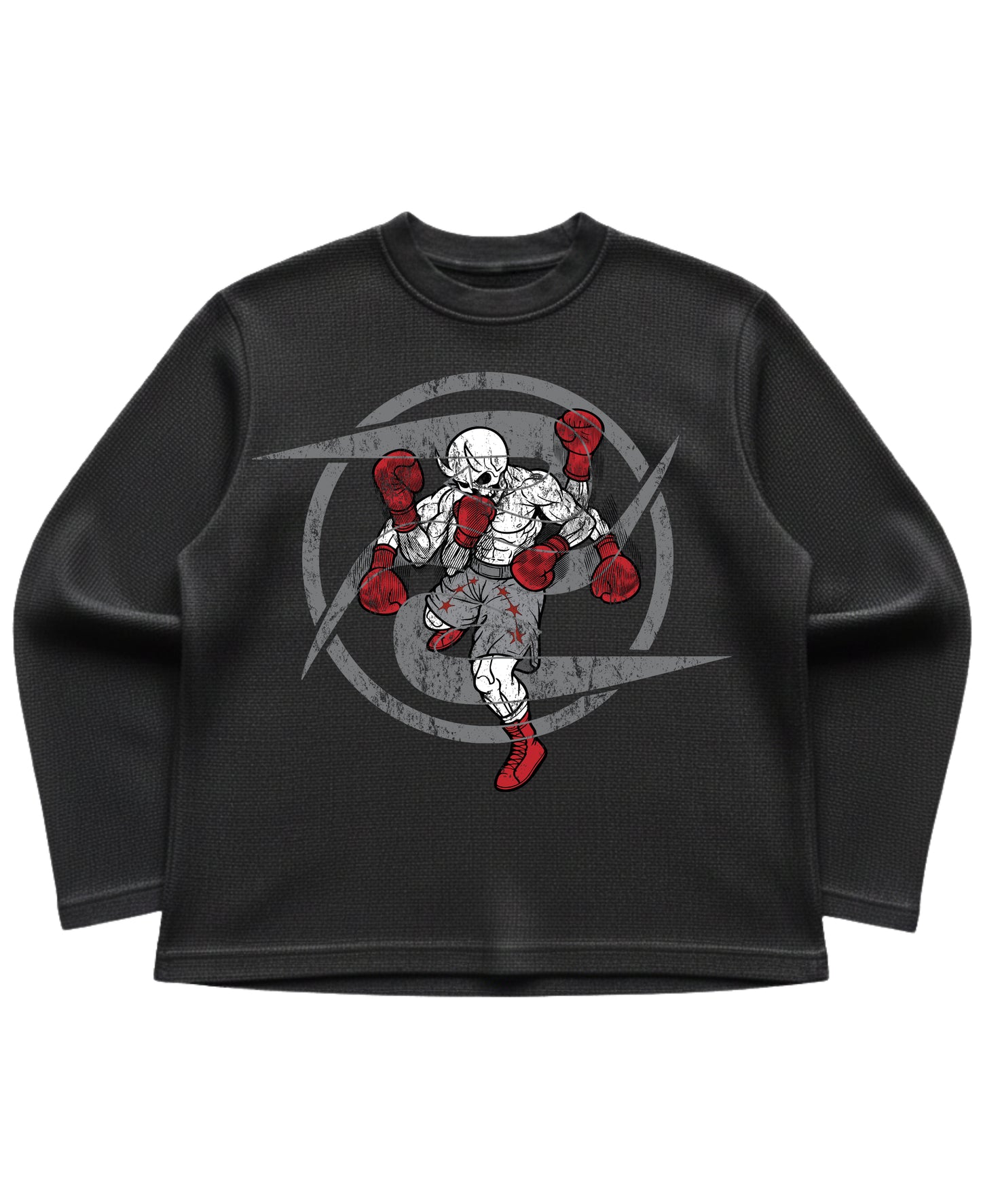 Shadow Box Waffle Black tee
