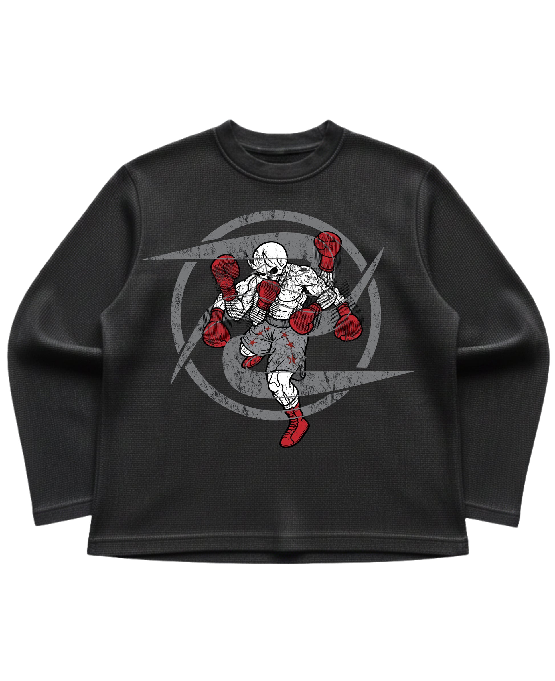 Shadow Box Waffle Black tee
