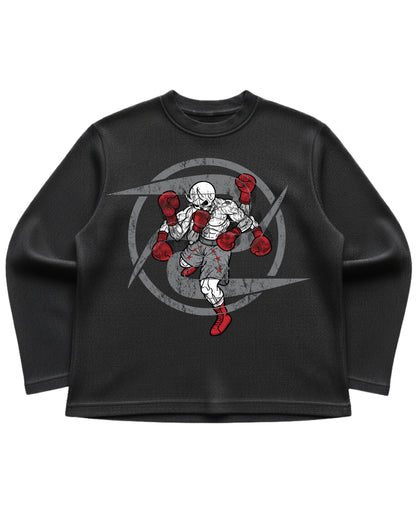 Shadow Box Waffle Black tee